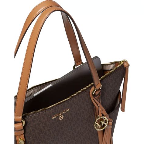 michael michael kors nomad large logo tote bag|Michael Michael Kors Nomad Large Top Zip Tote .